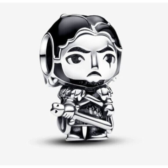 Game of Thrones Jon Snow Charm , Pendant For Pandora Bracelets Necklaces - Picture 1 of 11